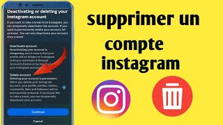 Comment supprimer un compte Instagram [upl. by Llenad]