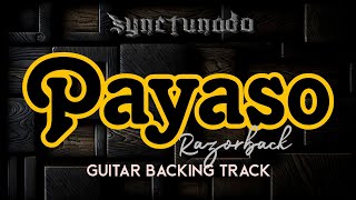 PAYASO  RAZORBACK  GUITAR BACKING TRACK [upl. by Girand]