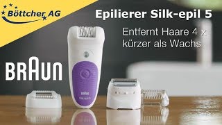 Braun Epilierer Silkepil 5 Wet amp Dry wasserfest [upl. by Ellehcsar627]