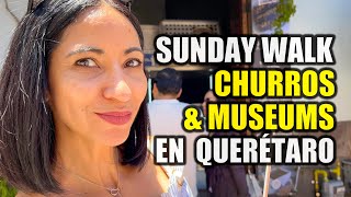 Favorite CHURROS and a museum in Queretaro Mexico [upl. by Ardnak]