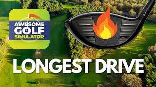 Hitting the LONG DRIVE I take on the AWESOME GOLF challenge [upl. by Sherie178]