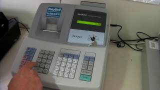 Sharp Xea203 Cash Register Demonstration and basic operation [upl. by Tengler]