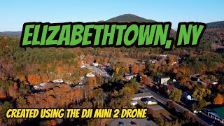 Elizabethtown NY in the fall shot from the sky [upl. by Aehsel]