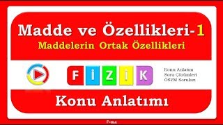 Madde ve Özellikleri1 Maddelerin Ortak Özellikleri  PDF [upl. by Lemmuela699]