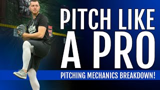 Pitching Mechanics Breakdown  How To Pitch Like A Pro In 2020 [upl. by Helbonnas266]