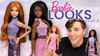 Barbie Looks WAVE 4 Unboxing amp Review  Do the Clothes Fit Other MadeToMove Dolls Bodies 20 amp 21 [upl. by Nessim]