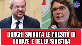 Scontro Totale Borghi Smonta le Balle della Sinistra in Diretta [upl. by Nylear]