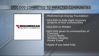 MidAmerican Energy to donate 100000 to disasterimpacted communities [upl. by Clemmie]