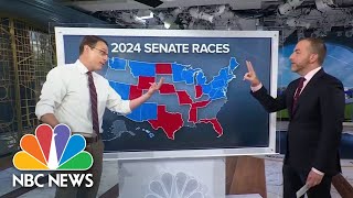 Steve Kornacki and Chuck Todd give an early look at the 2024 Senate map [upl. by Port]