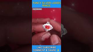 Fancy Silver Ladies Rings Design shorts viral ladiesrings vijaydesigner silverrings rings [upl. by Strauss]