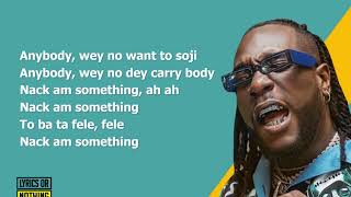 Burna Boy  Anybody Lyrics  African Giant Album [upl. by Aneleh390]