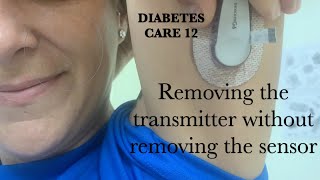 Removing the transmitter without removing the sensor Dexcom G6 and One [upl. by Enyak208]