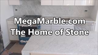 White Carrara Marble Kitchen [upl. by Ignatzia]