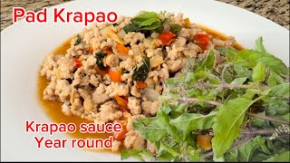 EP191 How to Make Holy Basil Sauce “Krapao” and Stir Fry Yummy Dish I can Eat Every Day [upl. by Dominique]