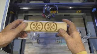 RDWorks Learning Lab 123 Lets Test our DIY Rotary Engraver [upl. by Ddal]