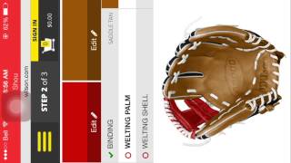 Customizing a Wilson baseball glove glitch [upl. by Elamaj655]