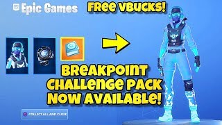 NEW BREAKPOINT CHALLENGE PACK AVAILABLE NOW Fortnite BR SIGNAL JAMMER BACK BLING amp CHALLENGES [upl. by Dulcea]