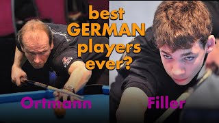 best German players ever  Joshua Filler vs Oliver Ortmann  9 ball [upl. by Riatsila]