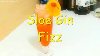 Sloe Gin Fizz Recipe  How to Make Sloe Gin Fizz Cocktail [upl. by Dat]