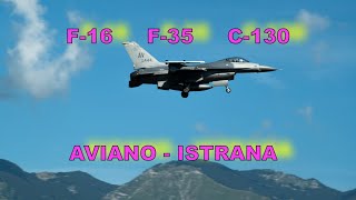 Spotter day Aviano Istrana air base F16 Eurofighter F35 Rafale C130 AMX Tornado C27 [upl. by Marsh678]