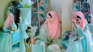 Recreating My Eid Hijab Look  Simply Gorgeous Eid Hijab Tutorial  Noshin Nower 💜 [upl. by Marilin611]