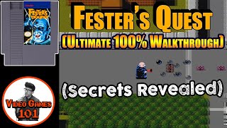 Festers Quest NES Walkthrough  Video Games 101 [upl. by Amiarom916]