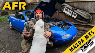 How to Install Wideband AFR  Mazda MX5 Miata Turbo Build EP3 [upl. by Ferguson]