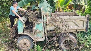 Repair and restore diesel engine machinery abandoned for many years without use  homemade vehicles [upl. by Aissila2]