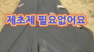 한번 설치로 10년 풀걱정없이 살자 부직포 제초매트 [upl. by Berliner]