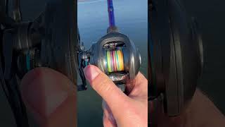 Multi Colored Braided Fishing Line 🌈 fishing fishingvideo [upl. by Seluj]