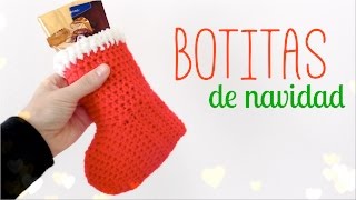 Botitas de Navidad a Crochet tamaño multiusos [upl. by Avner]