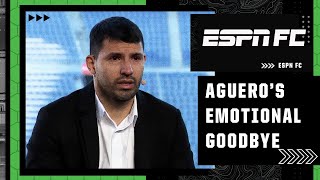 Sergio Aguero announces his retirement in emotional press conference  LaLiga  ESPN FC [upl. by Brena795]