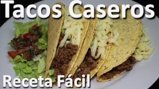 Como Hacer Tacos Caseros De Carne  Tacos Mexicanos Receta Colombiana Facil [upl. by Cressler232]