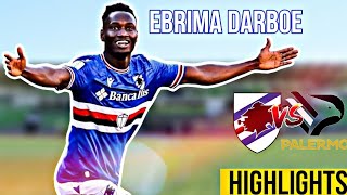 ebrima darboe vs Palermo match  Highlights  202324 football soccer [upl. by Calloway55]