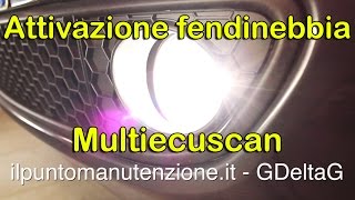 Attivazione fendinebbia con Multiecuscan e OBD2 allineamento proxi [upl. by Greenes]