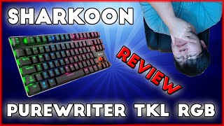 SHARKOON PUREWRITER TKL RGB  Teclado mecânico low profile [upl. by Pryor]