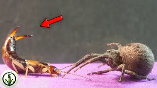 ¡ASTONISHING MEETING The FURIOUS Earwig Challenges the SPIDERS in an EPIC Encounter [upl. by Lirpa]