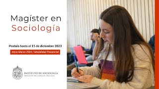 Magíster en Sociología UC [upl. by Hamish656]