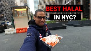 Trying Adels Famous Halal Food  The Best Halal in NYC [upl. by Yesdnik]