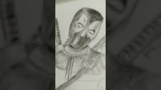 Art Deadpool ❤️ viralyoutubeshortstrendingdeadpoolskatch drawing New music Kaayi [upl. by Dopp]