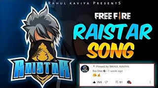 raistar song  rai star song  Rahul Kaviya RaiStar ProdHITEMBLOCK freefire rai star song [upl. by Nnylak116]