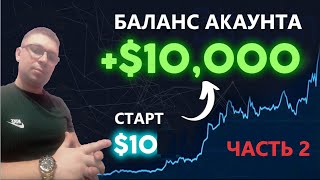 Как РАЗОГНАТЬ маленький депозит с 10💲 до 10000💲 обучение трейдингу фьючерсы бинанс байбит [upl. by Leda]