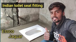 How to install Indian toilet seat  Indian Seat fitting  orisa pan seat fitting  🔥🚽 [upl. by Jase]