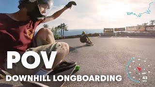 Super Fast Downhill Longboarding  Red Bull No Paws Down 2018 POV [upl. by Melloney]