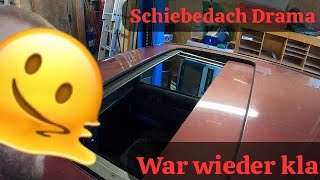 Schiebedach Himmel ausbauen Bestandsaufnahme Hubwinkel defekt W201 W124 W126 [upl. by Nyad]