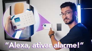 Instalei um SISTEMA de ALARME SMART compatível com ALEXA na minha casa [upl. by Mingche]