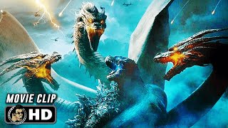 Godzilla Vs Ghidorah Fight Scene  GODZILLA KING OF THE MONSTERS 2019 SciFi Movie CLIP HD [upl. by Olva885]