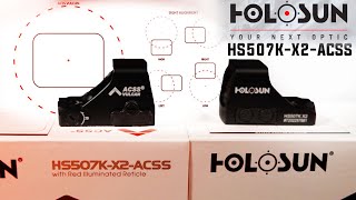 Holosun HS507KX2ACSS Vulcan Reticle [upl. by Selym54]