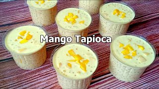 Mango Tapioca I Mango Sago Dessert Recipe l How to make Mango tapioca [upl. by Sivrad694]