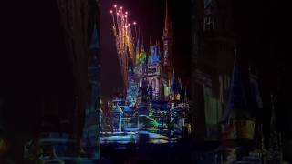 Halloween Fireworks at Cinderella Castle during MNSSHP mnsshp shorts youtubeshorts disneyshorts [upl. by Brad]